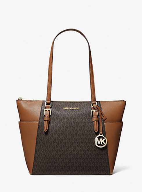 Michael Kors Cora Mini Brown Signature PVC Zip Pouchette Crossbody Handbag  Women's Purse: Handbags: Amazon.com